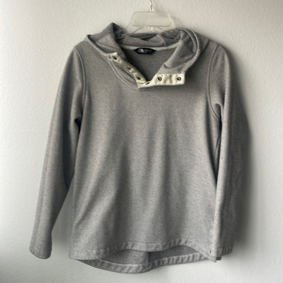 The North Face top hooded sweatshirt overshirt ath women's size Medium - Picture 1 of 12